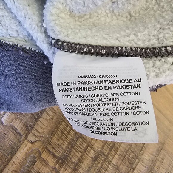 Nike Dark Gray Hooded Sweatshirt Size Large - Picture 7 of 8